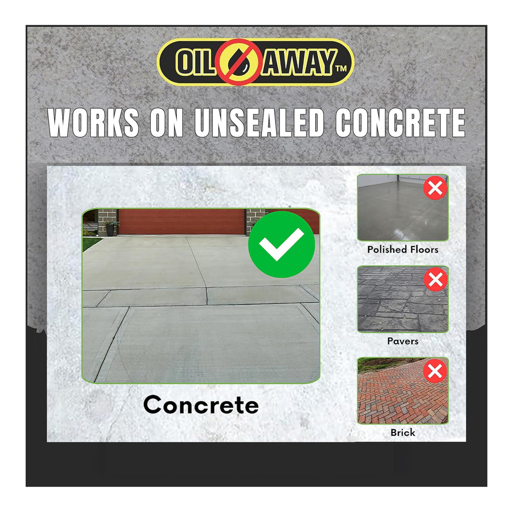 Oil Stain Fighter | for Embedded, Dry Oil Stains | Wet Stain Driveway Kit 10oz