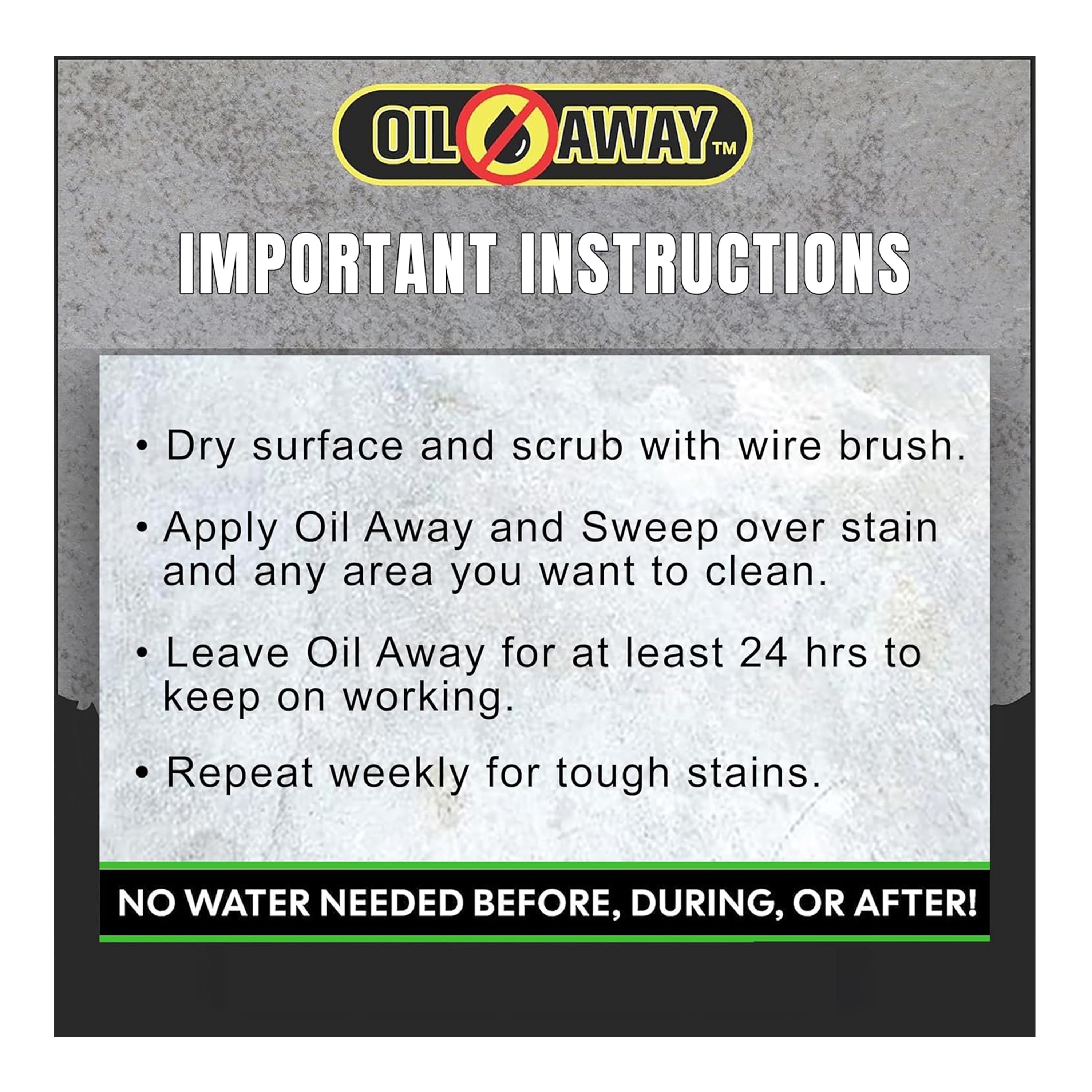 Oil Stain Fighter | for Embedded, Dry Oil Stains | Wet Stain Starter Kit 5oz