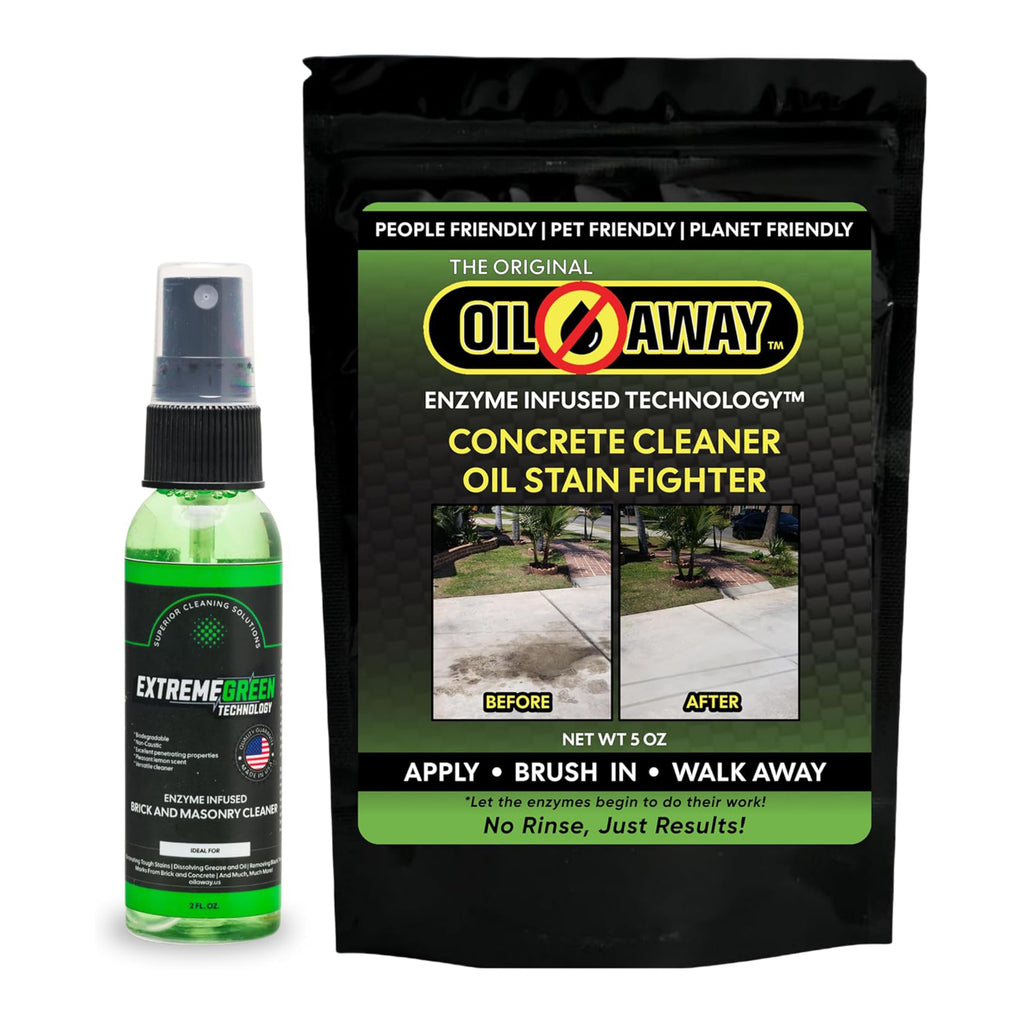 Oil Stain Fighter | for Embedded, Dry Oil Stains | Wet Stain Starter Kit 5oz