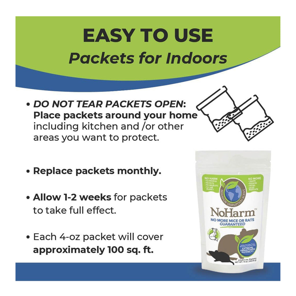NoHarm Rodent Disruption - 4 Packets
